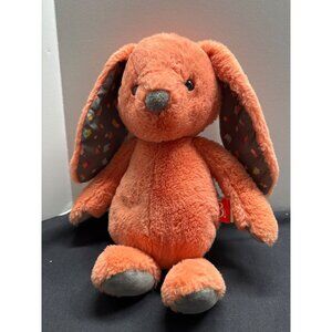 B Softie Orange Plush Bunny Stuffed Animal Toy By Battat 10" Soft Polyester Mate